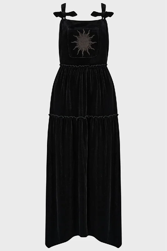 Ascended Maxi Pinafore Dress