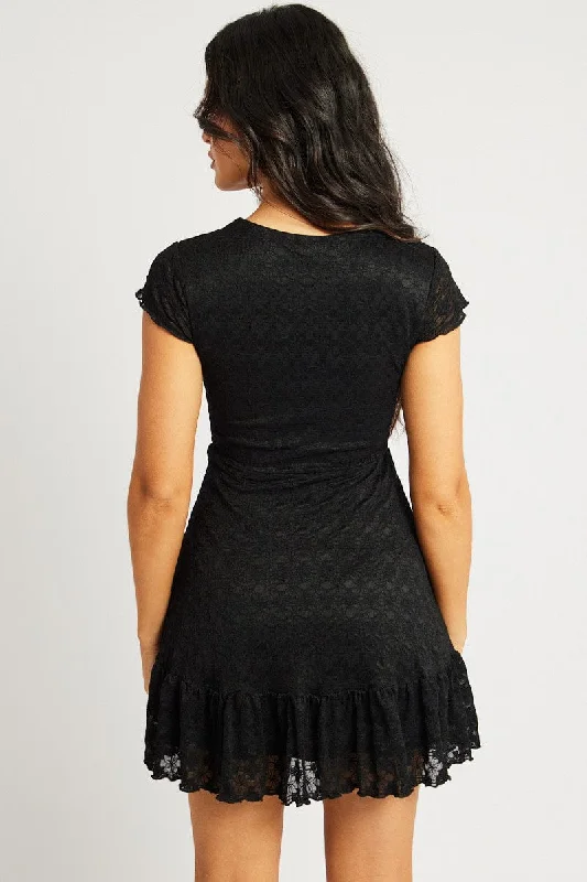 Black Mini Dress Lace