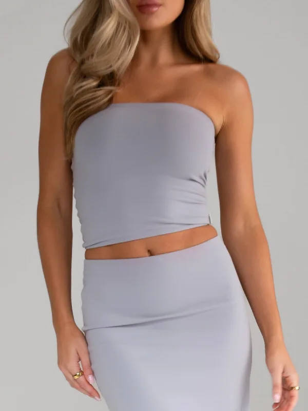 Alessia Bandeau Top - Pale Lilac