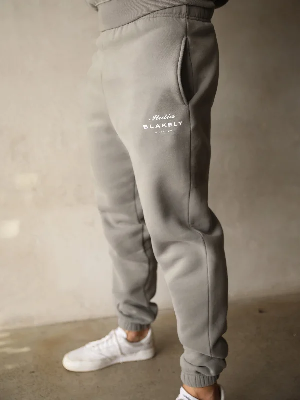 Italia Relaxed Sweatpants - Stone Grey