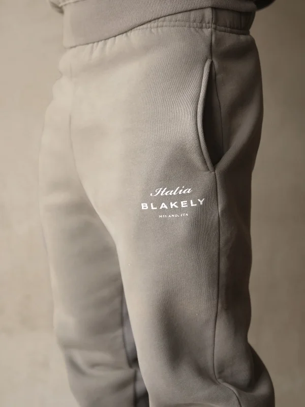 Italia Relaxed Sweatpants - Stone Grey