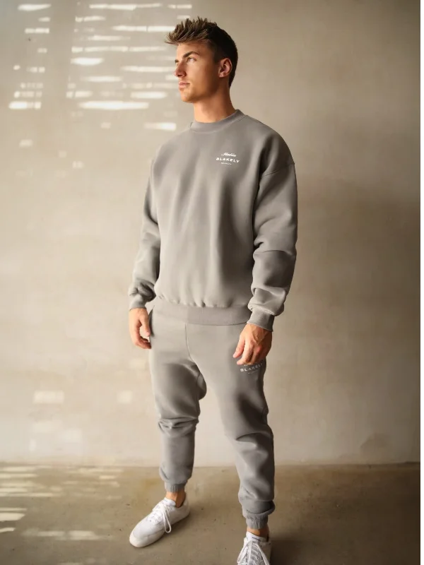 Italia Relaxed Sweatpants - Stone Grey