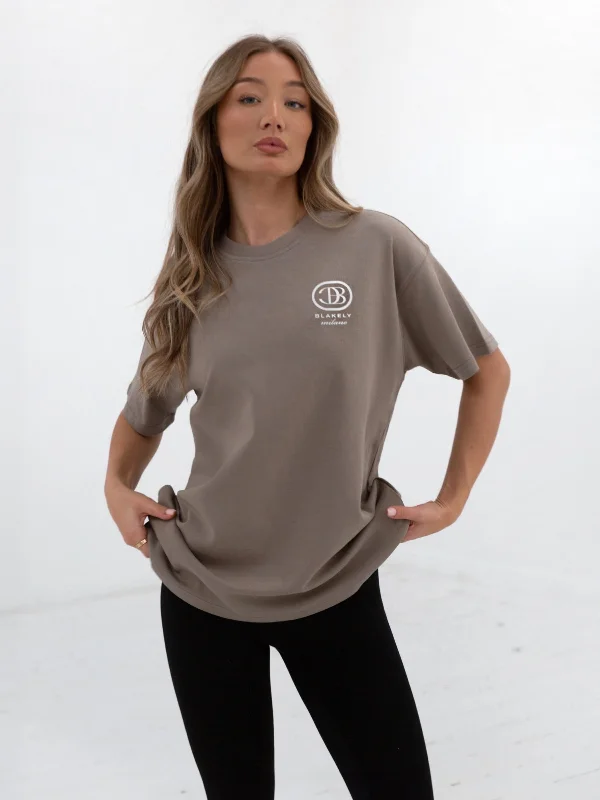 Milano Oversized T-Shirt - Light Brown