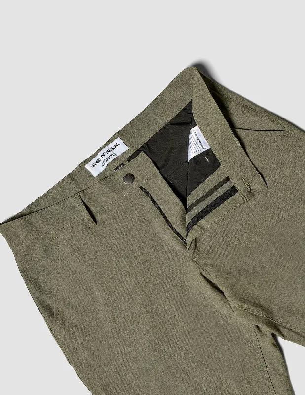 Essential Pants Regular Remote Green Melange