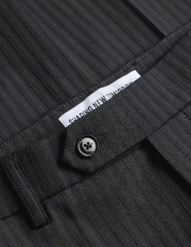 Essential Suit Pants Regular Asphalt Pinstripe