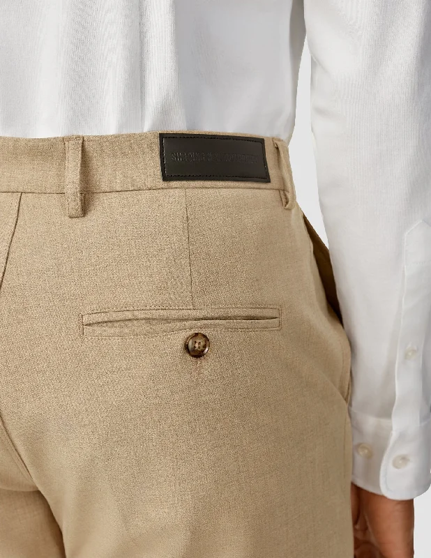 Essential Suit Pants Regular Sand Grain