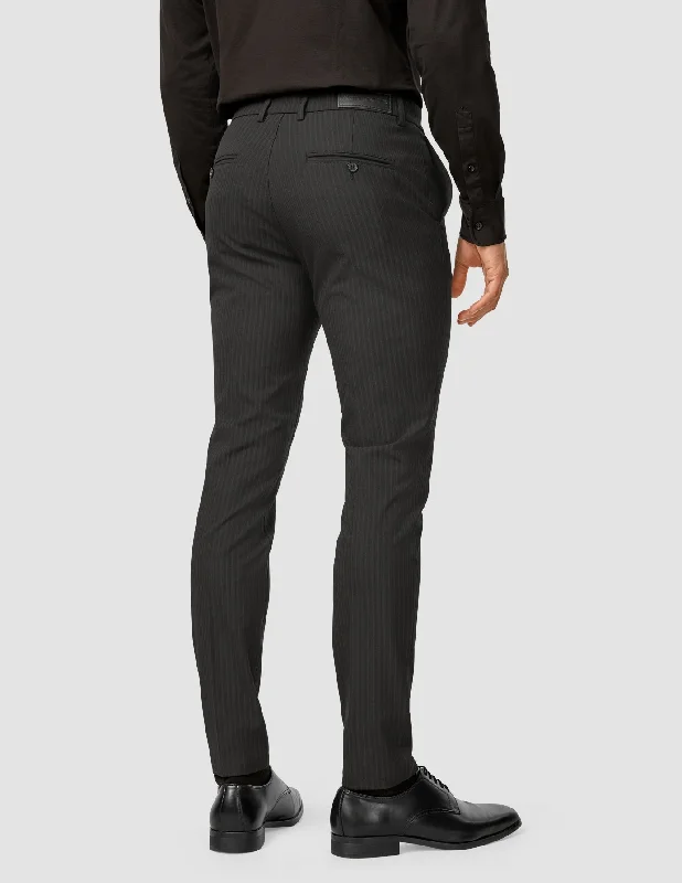 Essential Suit Pants Slim Asphalt Pinstripe