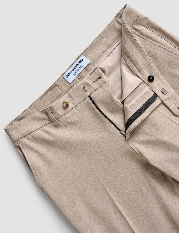 Essential Suit Pants Slim Sand Grain