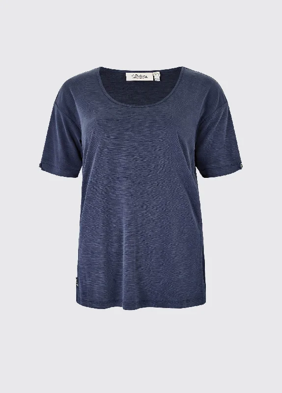 Cloyne Short Sleeved Top - Navy