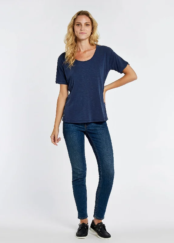 Cloyne Short Sleeved Top - Navy