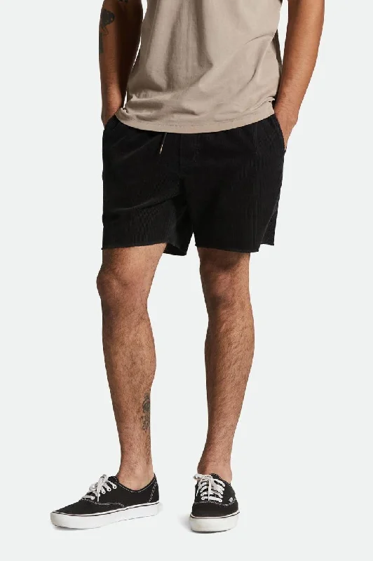 Madrid II Corduroy Short 5"" - Black Cord