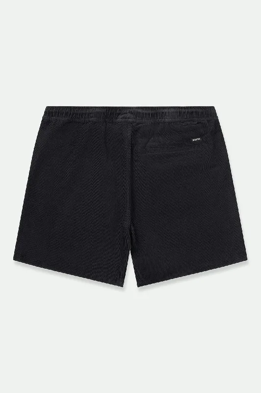 Madrid II Corduroy Short 5"" - Black Cord