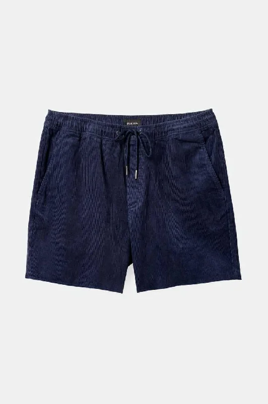 Madrid II Corduroy Short 5"" - Washed Navy Cord