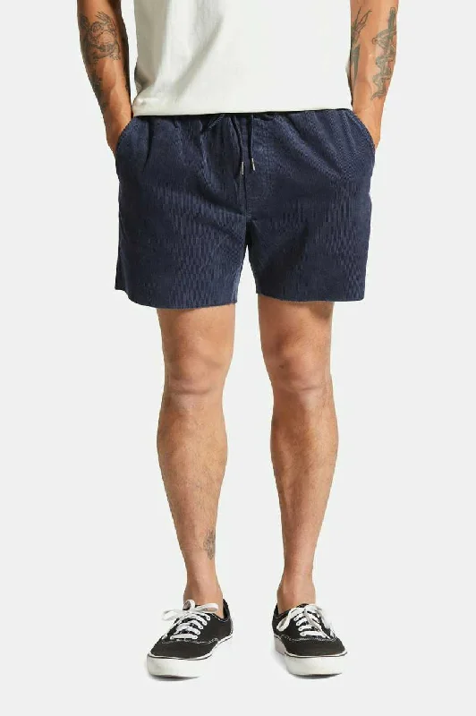 Madrid II Corduroy Short 5"" - Washed Navy Cord