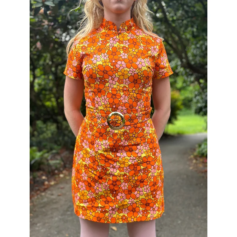 The Chain - Exclusive 'Lulu' California Poppy Pink - Dress