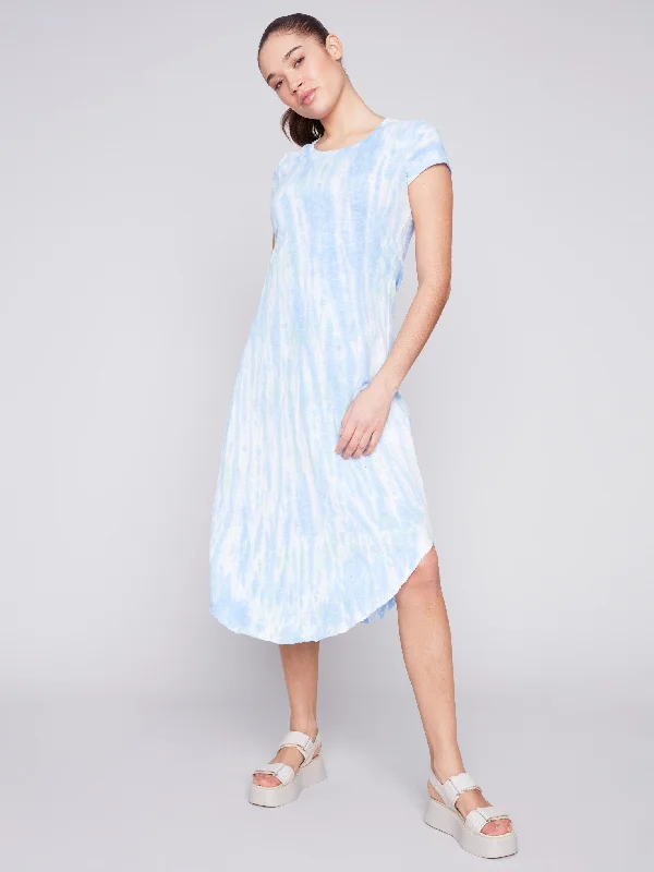 Tie Dye Cotton Slub Dress - Amazon