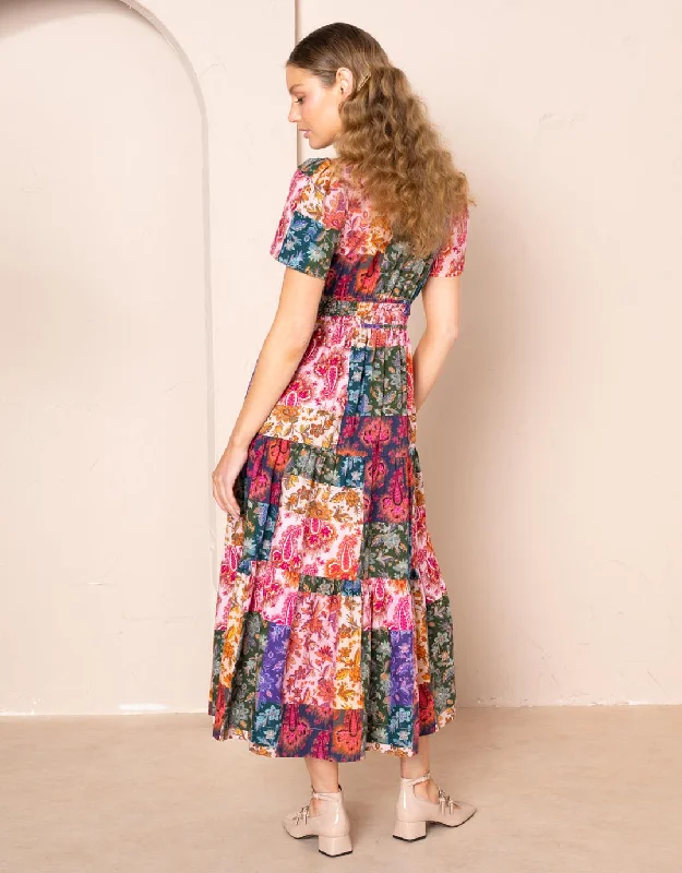 Victoria Midi Dress - Mosaic Paisley