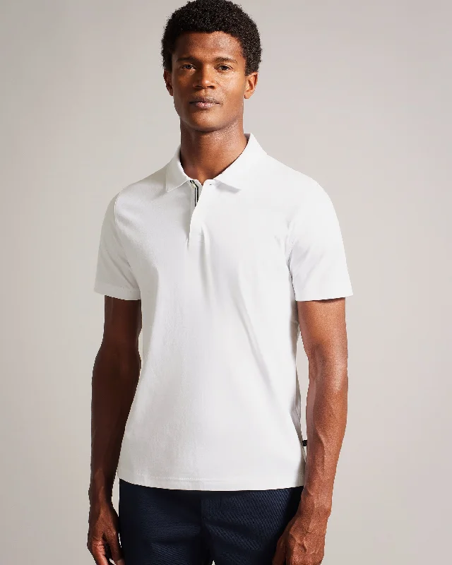 Zeiter Short Sleeve Slim Fit Polo Shirt White