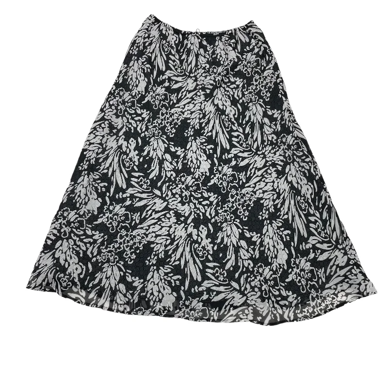 BLACK & WHITE SKIRT MAXI by CROFT AND BARROW Size:10