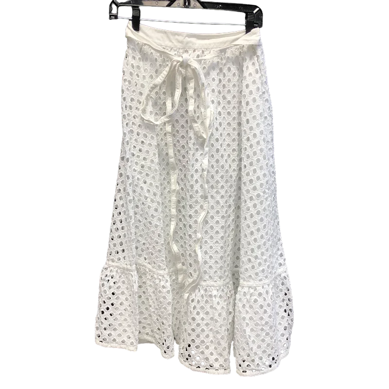 Skirt Designer By Tory Burch In White, Size: 0