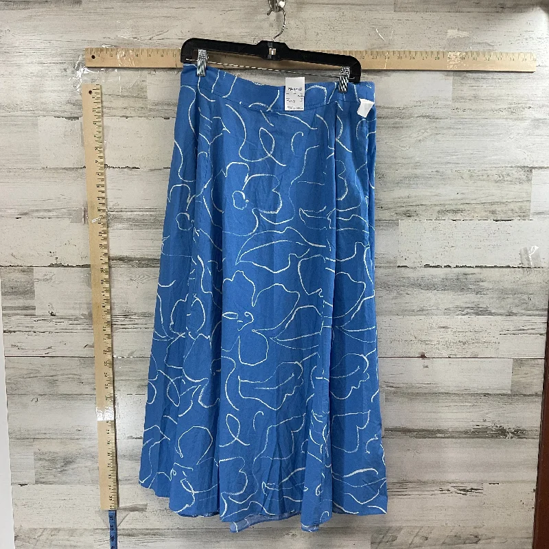 Skirt Maxi By Madewell In Blue, Size: 10