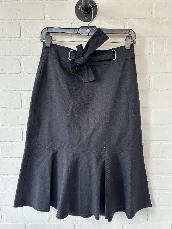 Skirt Midi By Ann Taylor In Black, Size: 2