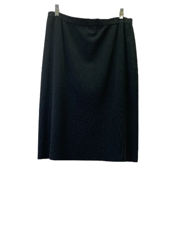 Skirt Midi By Ming Wang In Black, Size: L