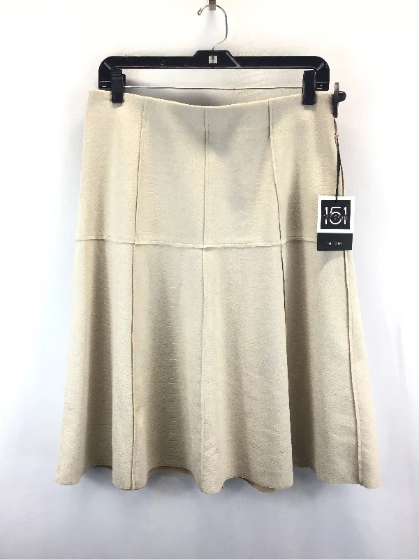 Skirt Midi By One 5 One In Tan, Size: M