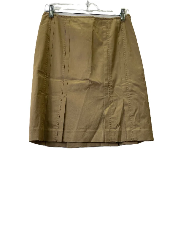 Skirt Midi By Per Se In Tan, Size: 2