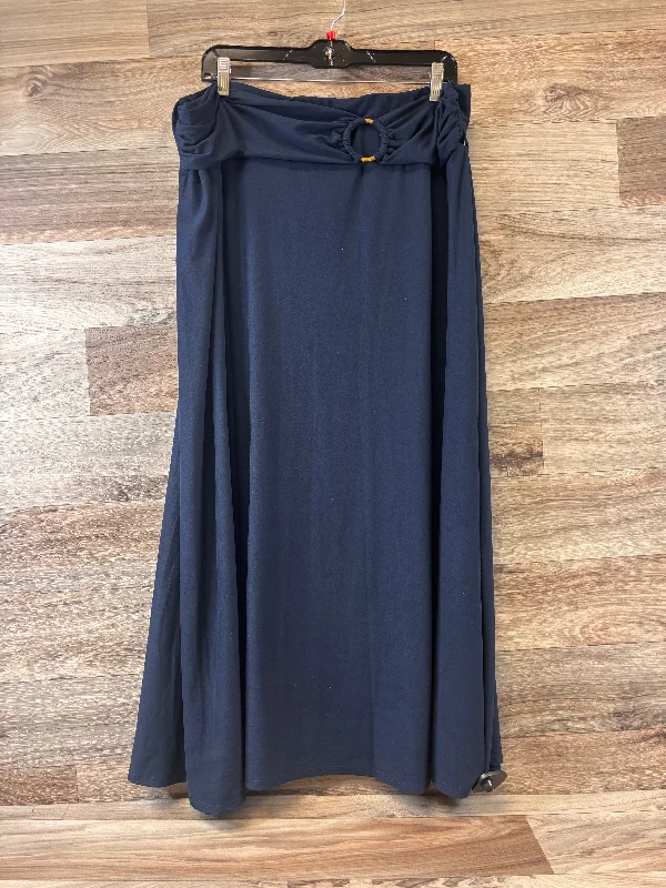 Skirt Midi By Robert Louis In Navy, Size: 24