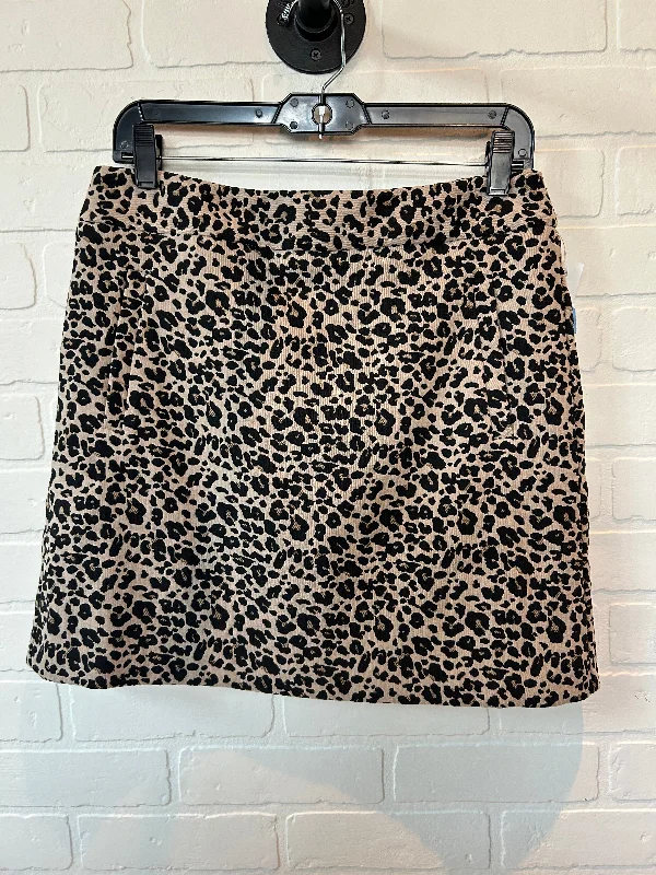 Skirt Mini & Short By Loft In Animal Print, Size: 8petite