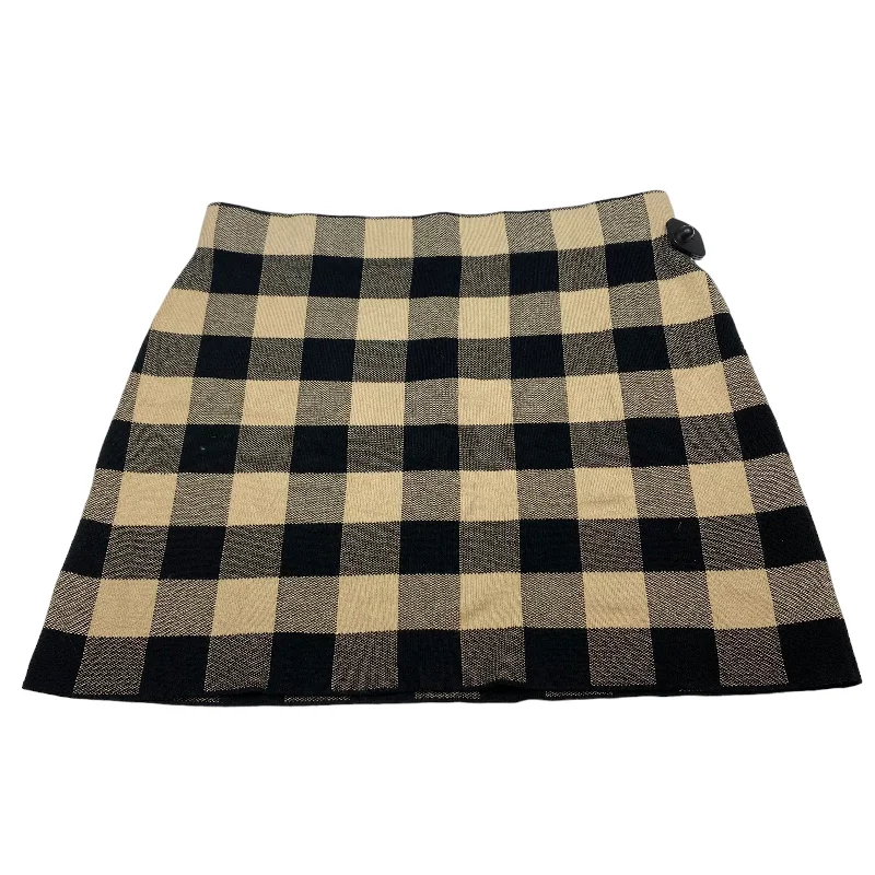 Skirt Mini & Short By Loft In Black & Brown, Size: Xl