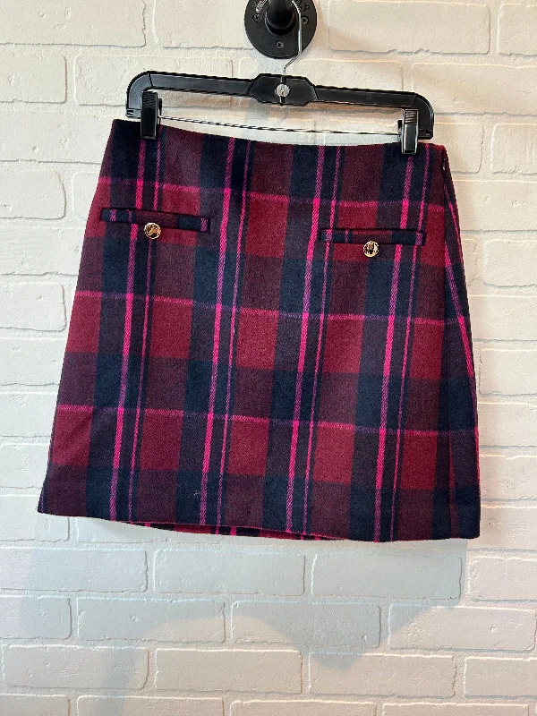 Skirt Mini & Short By Loft In Blue & Red, Size: 6