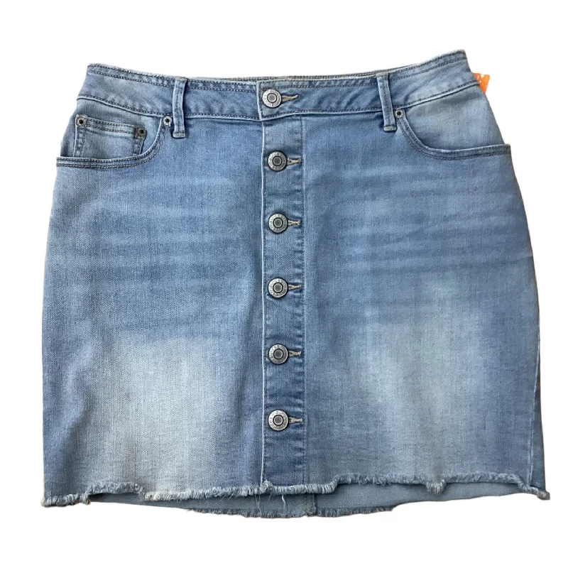 Skirt Mini & Short By Maurices In Denim Blue, Size: 8