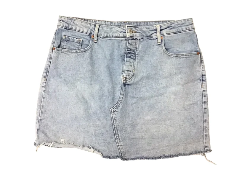 Skirt Mini & Short By Old Navy In Blue Denim, Size: 14