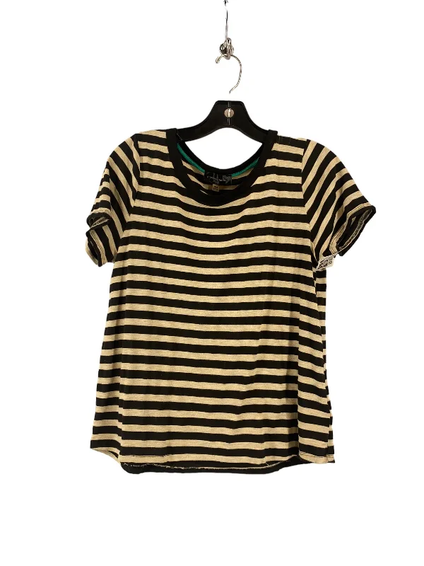 Top Short Sleeve Basic By Clothes Mentor In Striped Pattern, Size: Petite  M