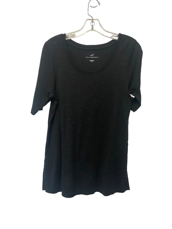 Top Short Sleeve Basic By J. Jill In Black, Size: S