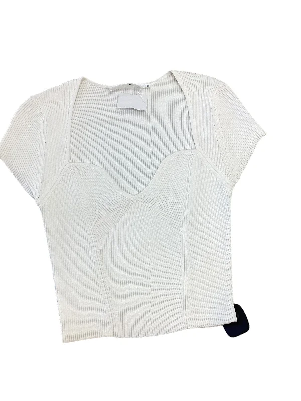 Top Short Sleeve By Astr The Label In White, Size: M