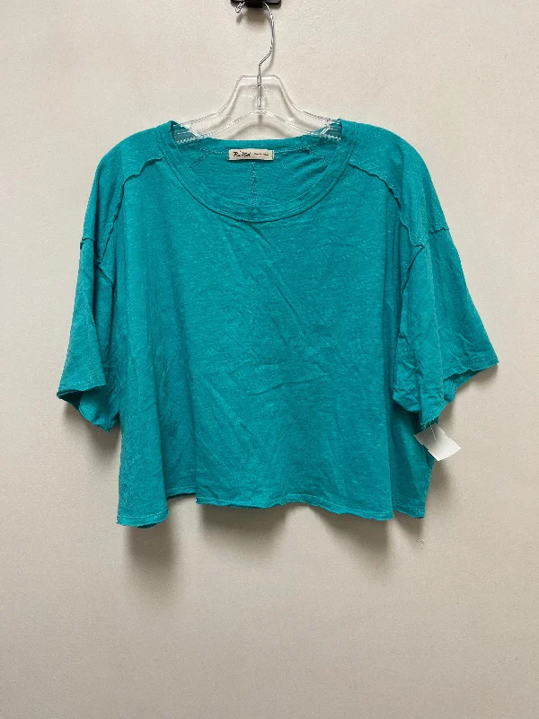 Top Short Sleeve By Clothes Mentor In Blue, Size: 1x