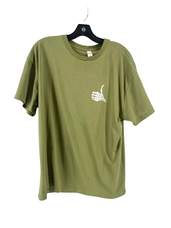 Top Short Sleeve By Clothes Mentor In Green, Size: L