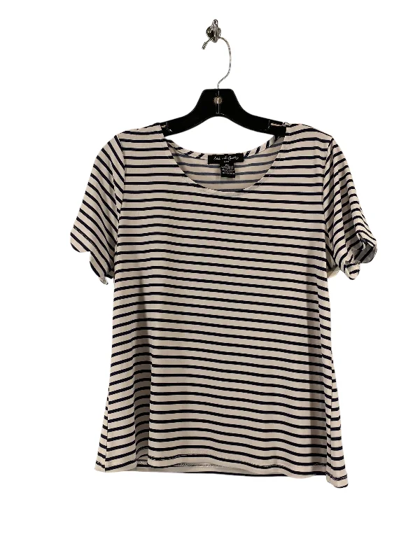 Top Short Sleeve By Clothes Mentor In Striped Pattern, Size: Petite  M