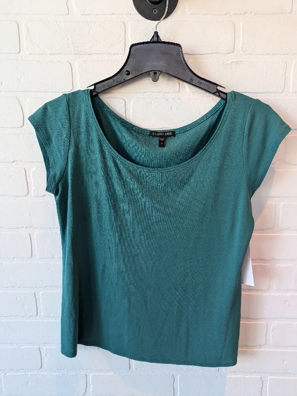 Top Short Sleeve By Eileen Fisher In Green, Size: S