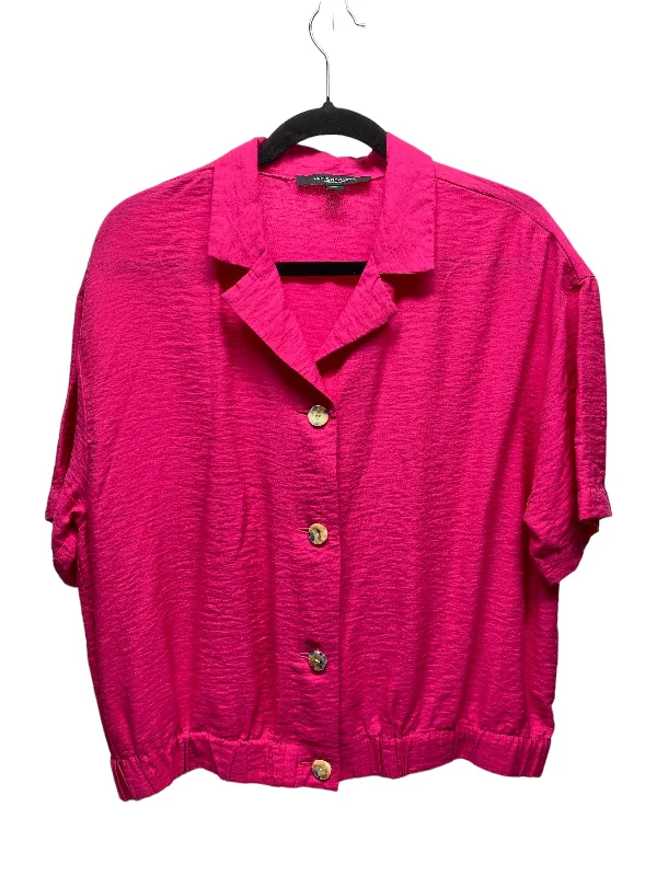 Top Short Sleeve By Marc New York In Pink, Size: L