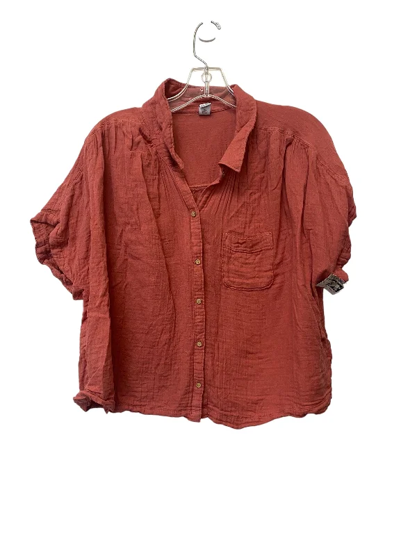 Top Short Sleeve By Old Navy In Red, Size: L