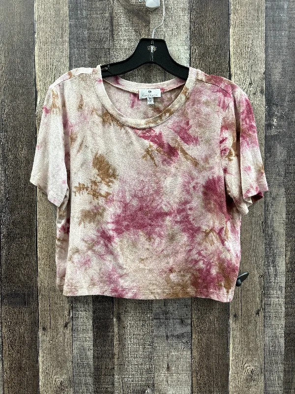 Top Short Sleeve By Socialite In Tie Dye Print, Size: S