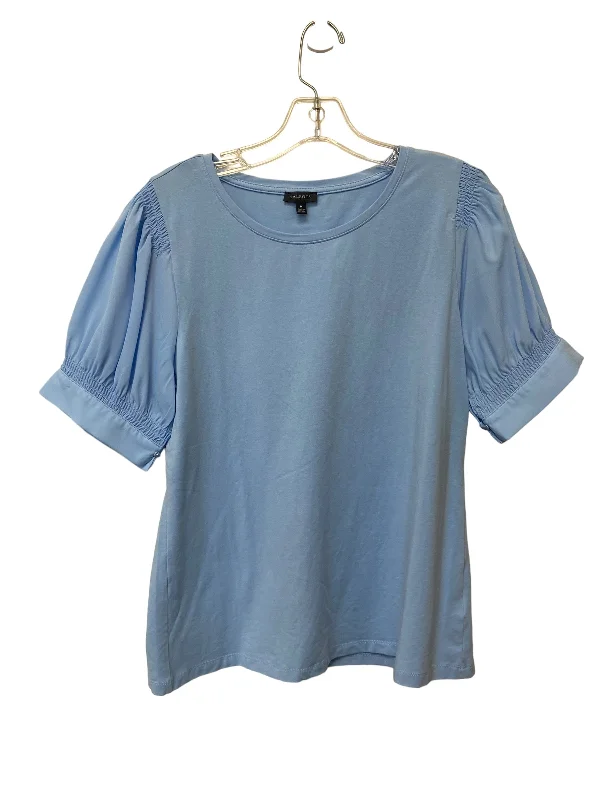 Top Short Sleeve By Talbots In Blue, Size: M