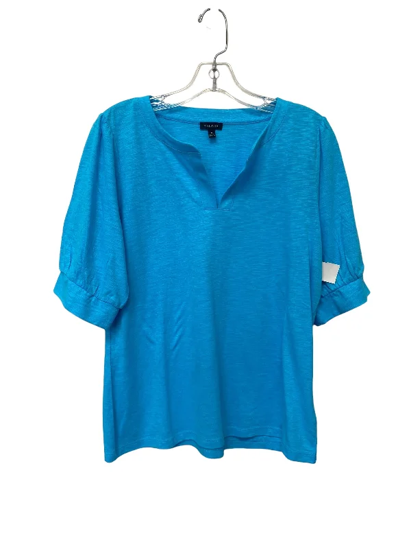 Top Short Sleeve By Talbots In Blue, Size: M