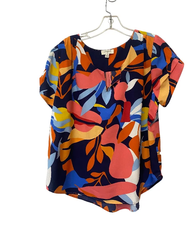 Top Short Sleeve By Umgee In Multi-colored, Size: S