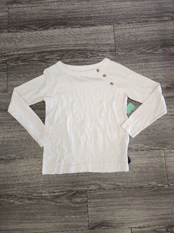 White Blouse Long Sleeve Loft, Size S