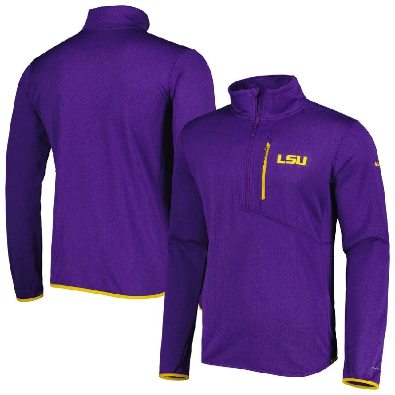 LSU Tigers Men's Columbia Fleece Park-View 1/2 Zip